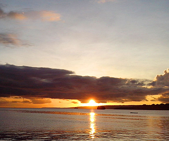 Sunset over the Bay of Port Vila