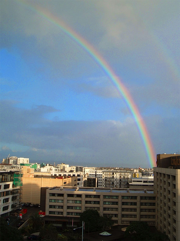 A Rainbow over Auckland