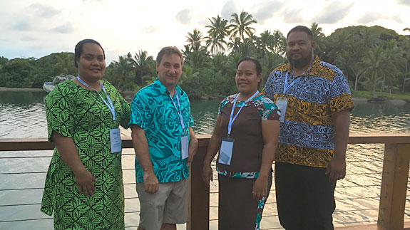 Me with delegates from the Tuvalu National Archives