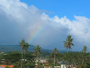 Rainbow over Apia
