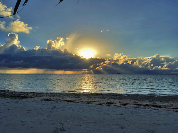 Sunset over Funafuti Lagoon